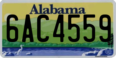 AL license plate 6AC4559