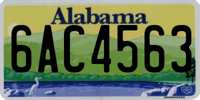AL license plate 6AC4563