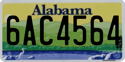 AL license plate 6AC4564