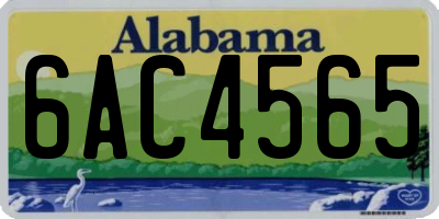 AL license plate 6AC4565