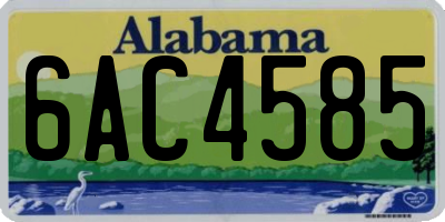 AL license plate 6AC4585