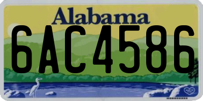 AL license plate 6AC4586