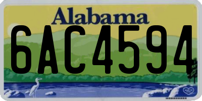 AL license plate 6AC4594