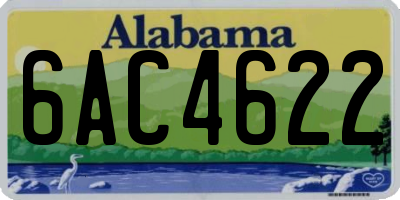 AL license plate 6AC4622