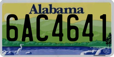 AL license plate 6AC4641