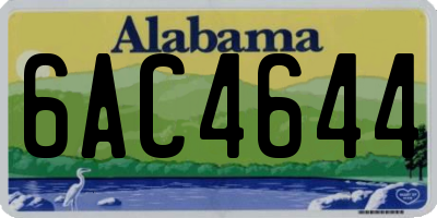 AL license plate 6AC4644