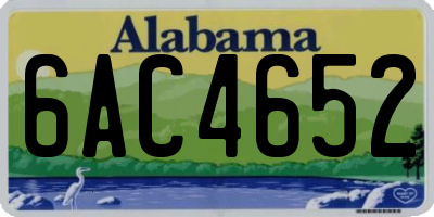 AL license plate 6AC4652