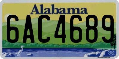 AL license plate 6AC4689