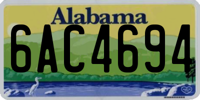 AL license plate 6AC4694