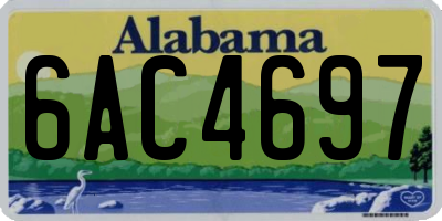 AL license plate 6AC4697