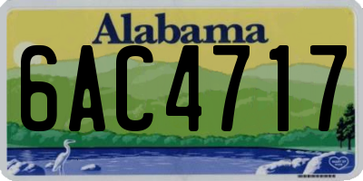 AL license plate 6AC4717
