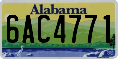 AL license plate 6AC4771