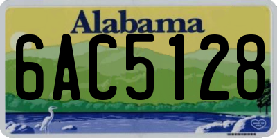 AL license plate 6AC5128