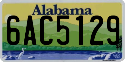 AL license plate 6AC5129