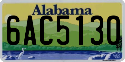 AL license plate 6AC5130