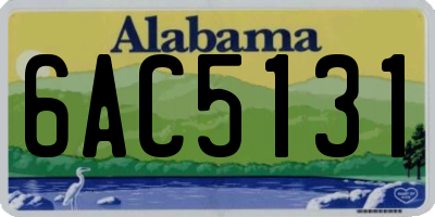 AL license plate 6AC5131