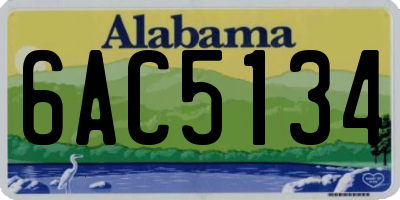 AL license plate 6AC5134