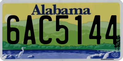 AL license plate 6AC5144