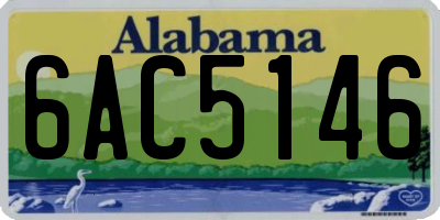 AL license plate 6AC5146