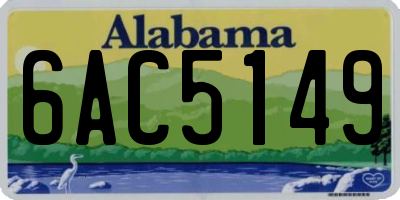 AL license plate 6AC5149