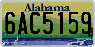 AL license plate 6AC5159