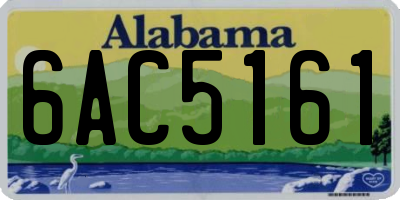AL license plate 6AC5161