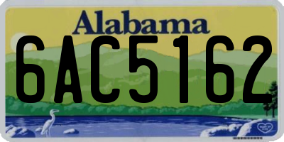 AL license plate 6AC5162