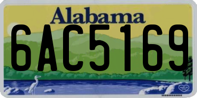 AL license plate 6AC5169