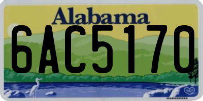 AL license plate 6AC5170