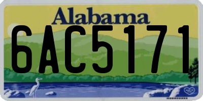 AL license plate 6AC5171