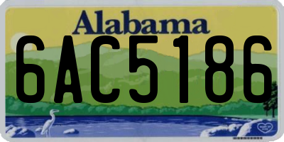 AL license plate 6AC5186