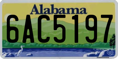 AL license plate 6AC5197