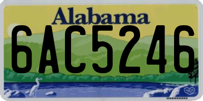 AL license plate 6AC5246