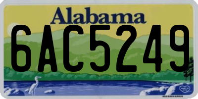 AL license plate 6AC5249