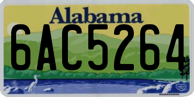 AL license plate 6AC5264