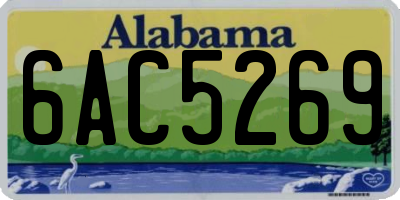 AL license plate 6AC5269