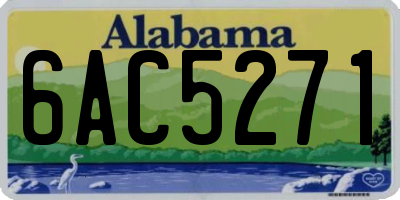 AL license plate 6AC5271