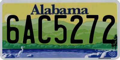 AL license plate 6AC5272