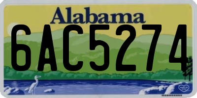 AL license plate 6AC5274