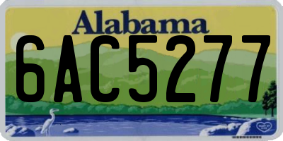 AL license plate 6AC5277