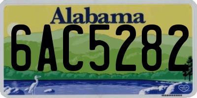 AL license plate 6AC5282