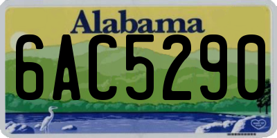 AL license plate 6AC5290