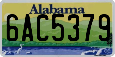 AL license plate 6AC5379