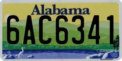 AL license plate 6AC6341