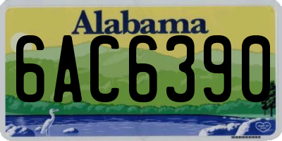 AL license plate 6AC6390