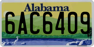 AL license plate 6AC6409