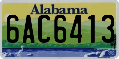 AL license plate 6AC6413