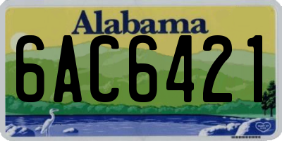 AL license plate 6AC6421