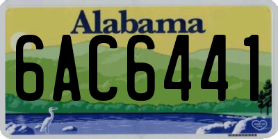 AL license plate 6AC6441