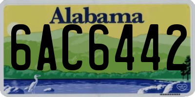 AL license plate 6AC6442